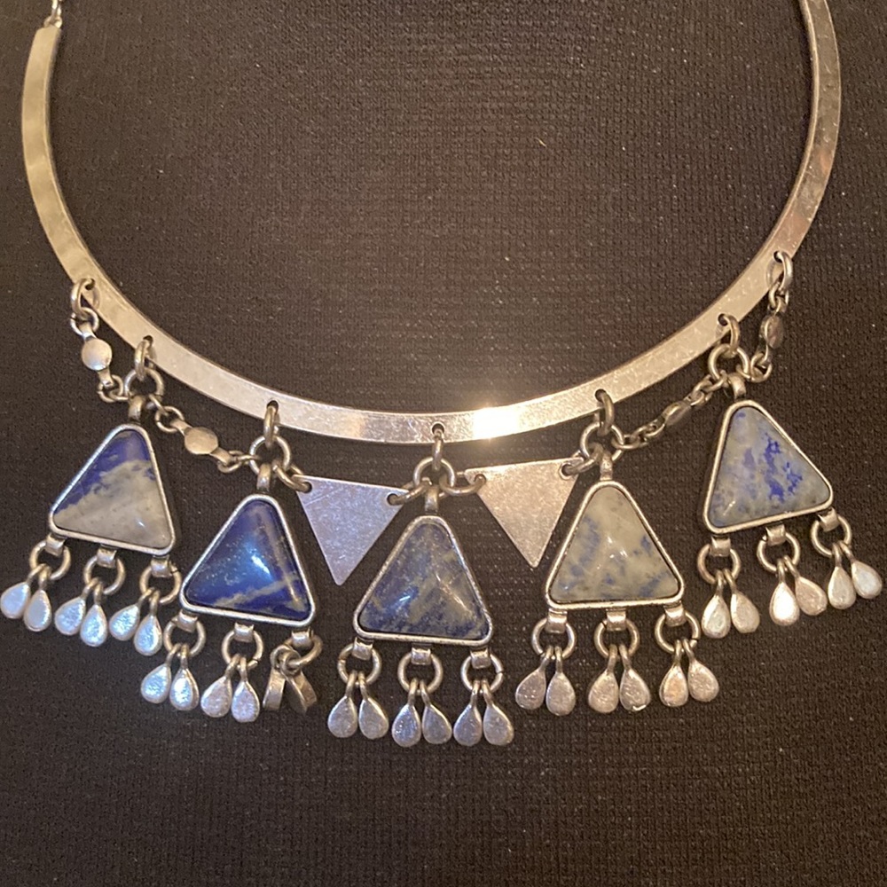 Unusual Vintage Genuine Sodalite Necklace